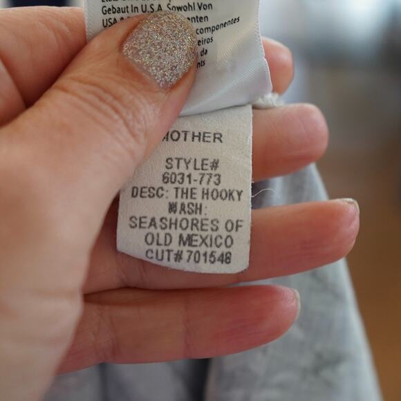 Mother The Hooky Shirt Mens Small Seashores of Old Mexico Short Sleeve Camp - Picture 9 of 9